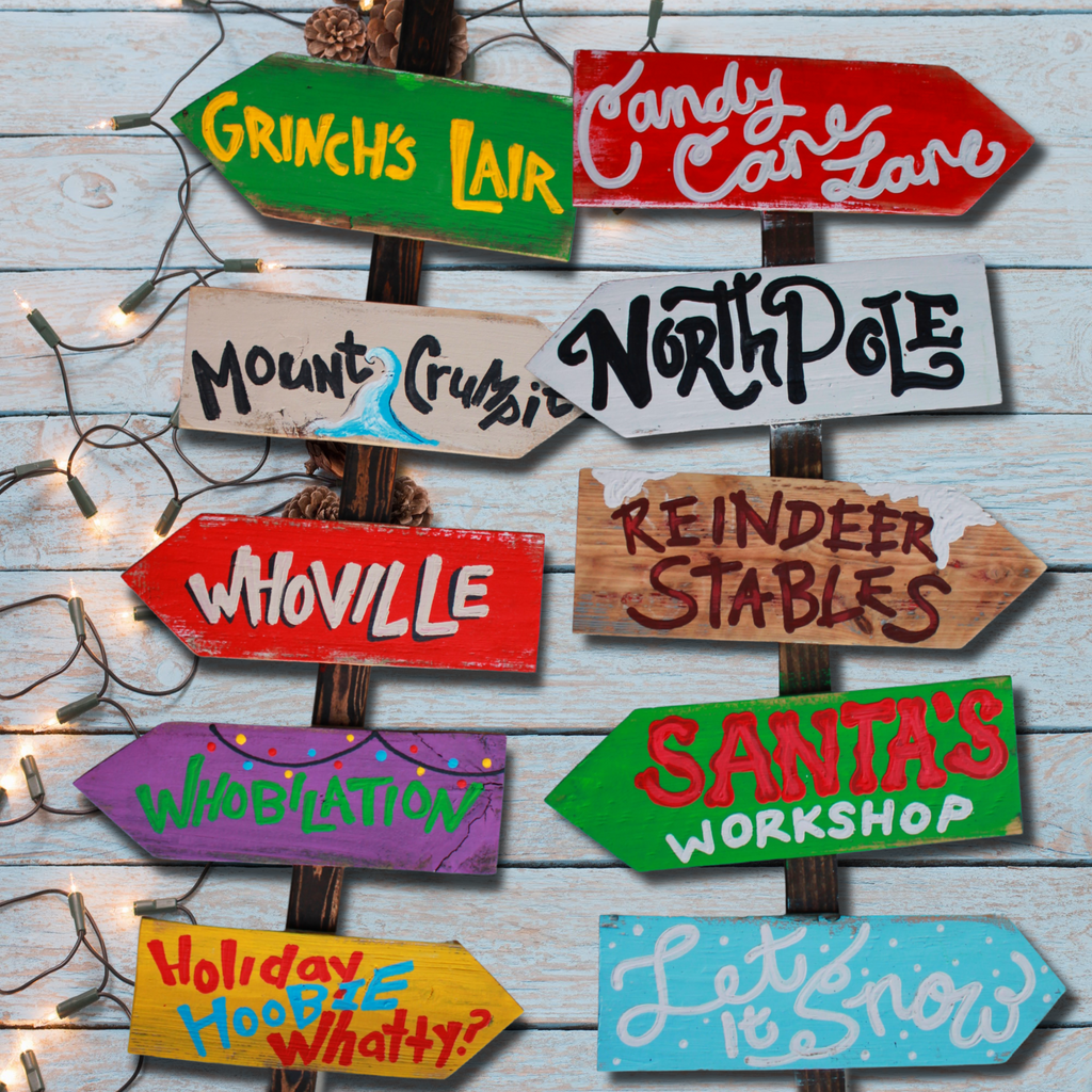 Christmas Signpost for Front Porch