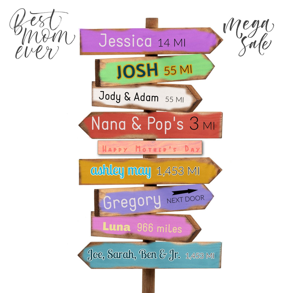 Mothers Day Family Tree Signpost